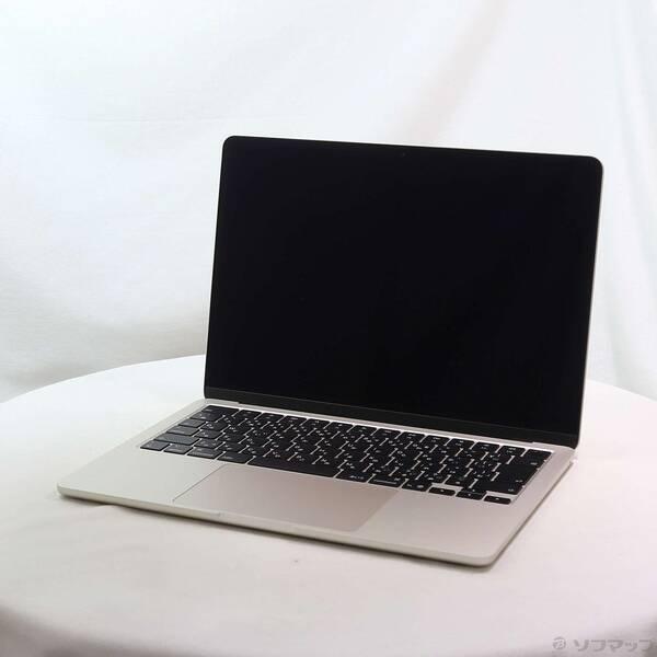 〔中古〕Apple(アップル) MacBook Air 13.6-inch Early-2025 MW103J／A Apple M4 10コアCPU_10コアGPU 16GB SSD512GB スターライト 〔26.3 Tahoe〕〔262-ud〕 | 