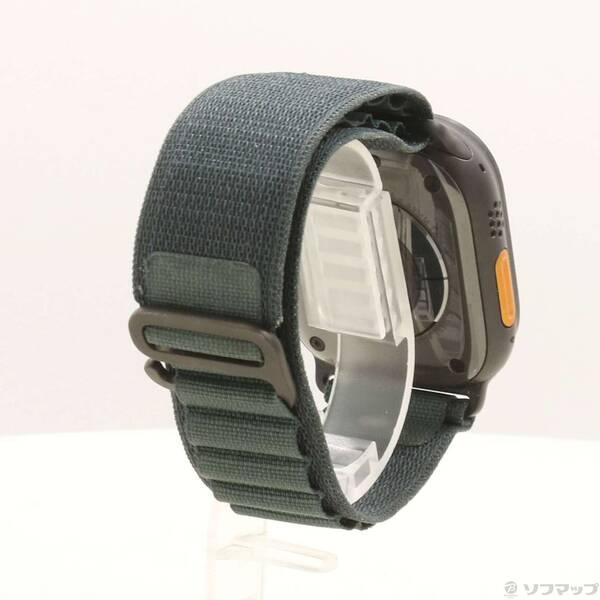 〔中古〕Apple(アップル) Apple Watch Ultra 2 GPS + Cellular 49mm ブラックチタニウムケース ダークグリーンアルパインループ〔262-ud〕 |  | 02