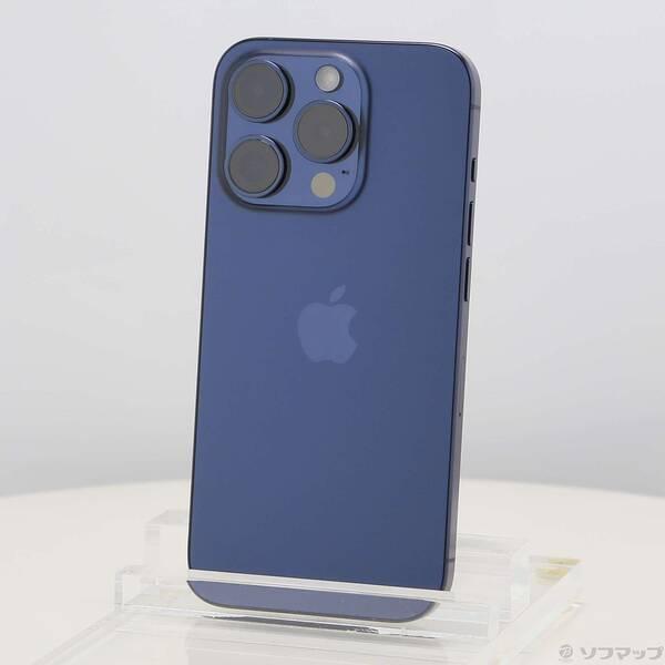 〔中古〕Apple(アップル) iPhone15 Pro 128GB ブルーチタニウム MTUA3J／A SIMフリー〔368-ud〕 | 