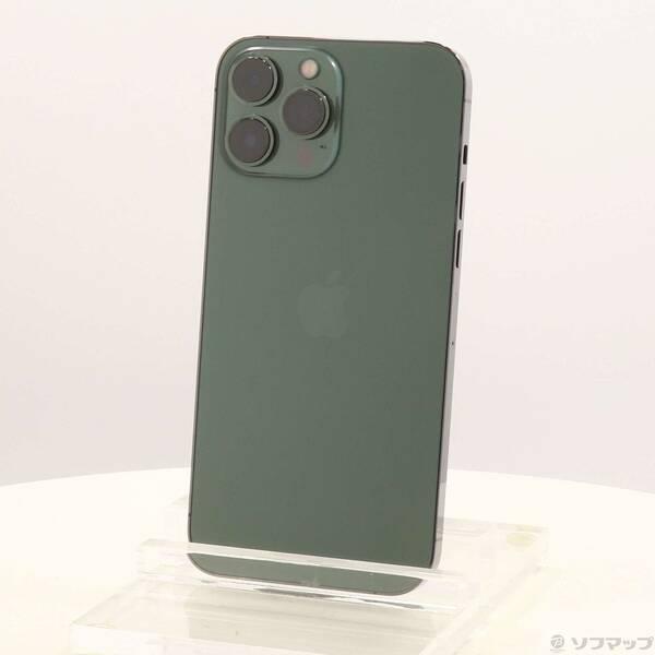 〔中古〕Apple(アップル) iPhone13 Pro Max 256GB アルパイングリーン MNCV3J／A SIMフリー〔262-ud〕 | 