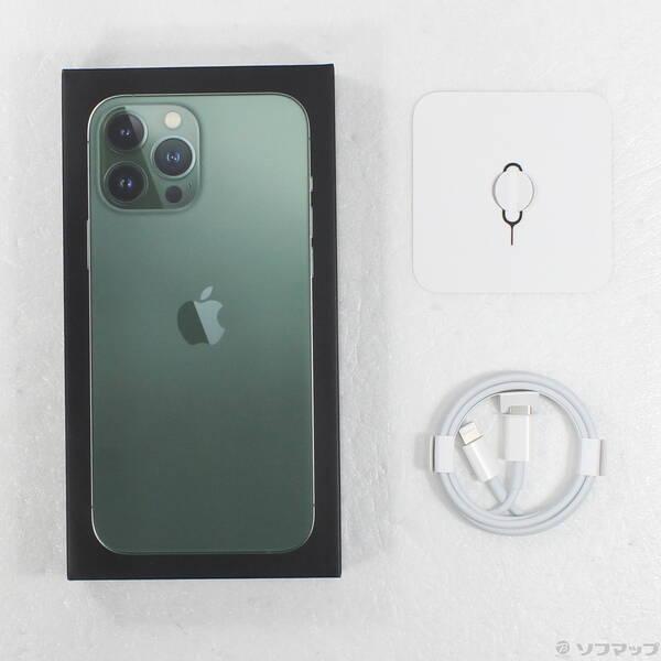 〔中古〕Apple(アップル) iPhone13 Pro Max 256GB アルパイングリーン MNCV3J／A SIMフリー〔262-ud〕 |  | 04