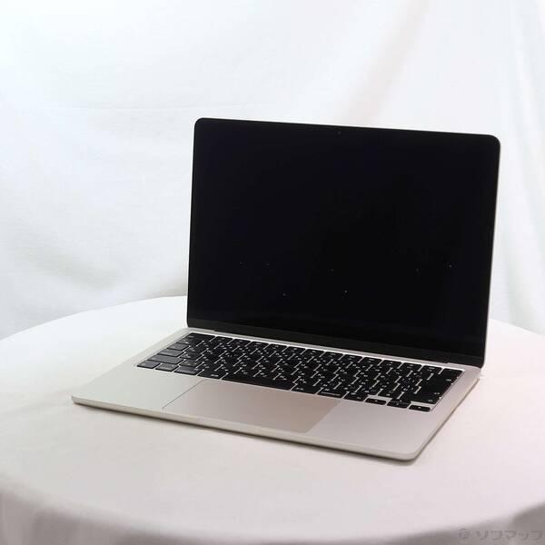 〔中古〕Apple(アップル) MacBook Air 13.6-inch Mid-2022 MLY13J／A Apple M2 8コアCPU_8コアGPU 8GB SSD256GB スターライト 〔26.3 Tahoe〕〔258-ud〕 | 