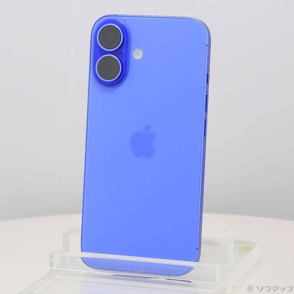 〔中古〕Apple(アップル) iPhone16 256GB ウルトラマリン MYE03J／A SIMフリー〔198-ud〕 | 