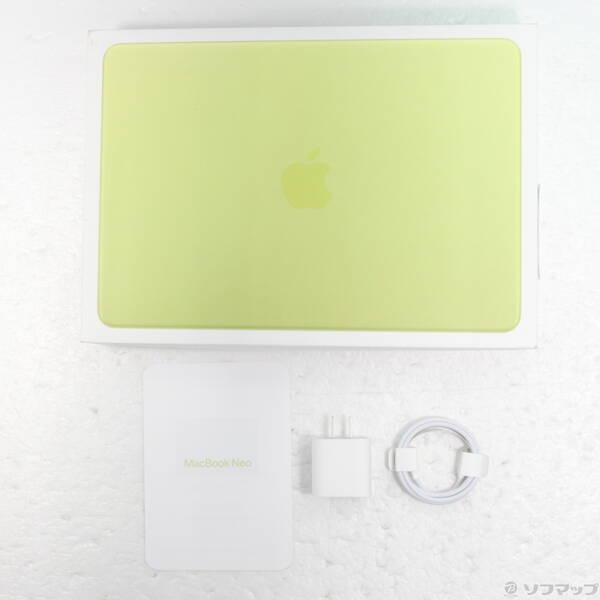 〔中古〕Apple(アップル) MacBook Neo 13-inch Early-2026 MHFE4J／A Apple A18 Pro 6コアCPU_5コアGPU 8GB SSD512GB シトラス 〔26.3 Tahoe〕〔262-ud〕 |  | 04