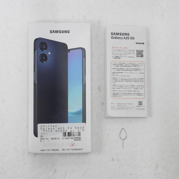〔中古〕SAMSUNG(サムスン) Galaxy A25 5G 64GB ブラック SCG33 au SIMフリー〔196-ud〕 |  | 04