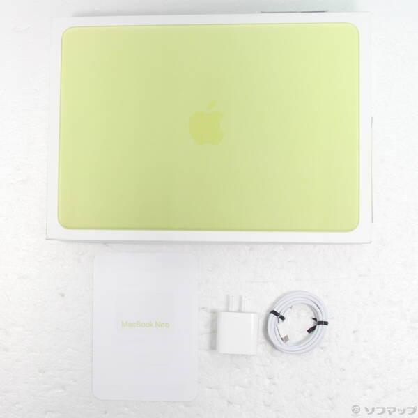 〔中古〕Apple(アップル) MacBook Neo 13-inch Early-2026 MHFE4J／A Apple A18 Pro 6コアCPU_5コアGPU 8GB SSD512GB シトラス 〔26.3 Tahoe〕〔349-ud〕 |  | 04