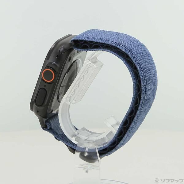〔中古〕Apple(アップル) Apple Watch Ultra 3 GPS + Cellular 49mm ブラックチタニウムケース ライトブルーアルパインループ〔258-ud〕 |  | 01