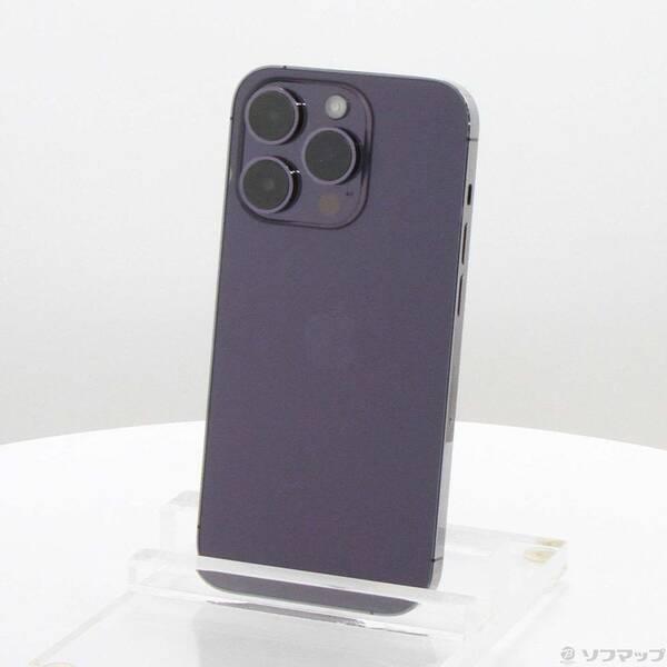 〔中古〕Apple(アップル) iPhone14 Pro 128GB ディープパープル MQ0F3J／A SIMフリー〔276-ud〕 | 