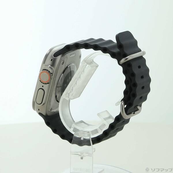 〔中古〕Apple(アップル) Apple Watch Ultra 3 GPS + Cellular 49mm ナチュラルチタニウムケース ブラックオーシャンバンド〔377-ud〕 |  | 01
