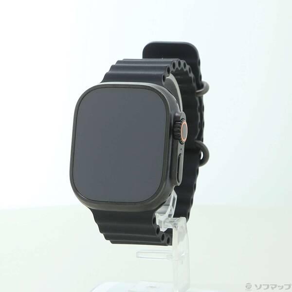 〔中古〕Apple(アップル) Apple Watch Ultra 3 GPS + Cellular 49mm ブラックチタニウムケース ブラックオーシャンバンド〔258-ud〕 | 