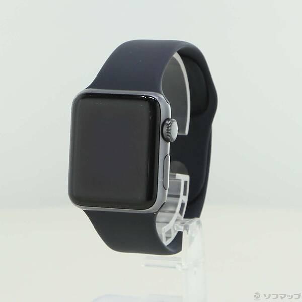 〔中古〕Apple(アップル) Apple Watch Series 3 GPS 38mm スペースグレイアルミニウムケース ブラックスポーツバンド〔247-ud〕 | 