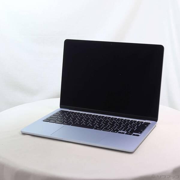 〔中古〕Apple(アップル) MacBook Air 13.6-inch Early-2025 MC6T4J／A Apple M4 10コアCPU_8コアGPU 16GB SSD256GB スカイブルー 〔26.3 Tahoe〕〔269-ud〕 | 