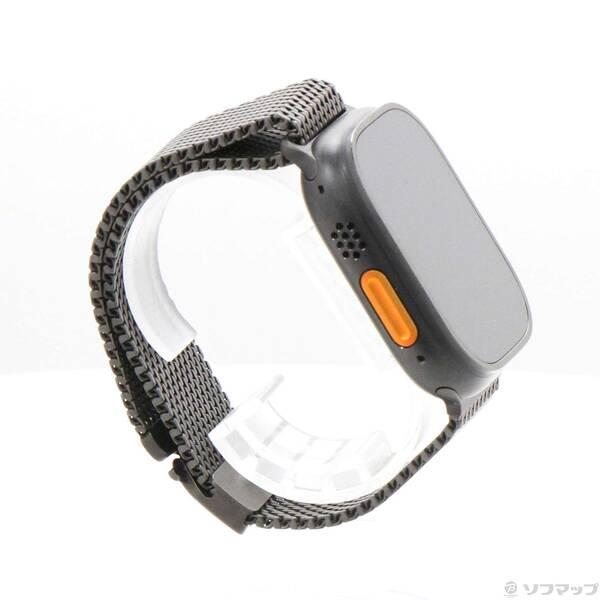 〔中古〕Apple(アップル) Apple Watch Ultra 2 GPS + Cellular 49mm ブラックチタニウムケース ブラックチタニウムミラネーゼループ〔297-ud〕 |  | 03