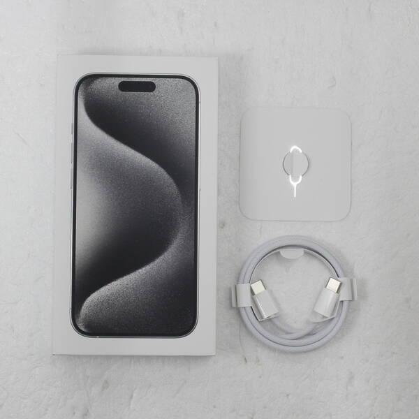 〔中古〕Apple(アップル) iPhone15 Pro 128GB ホワイトチタニウム MTU83J／A SIMフリー〔262-ud〕 |  | 04