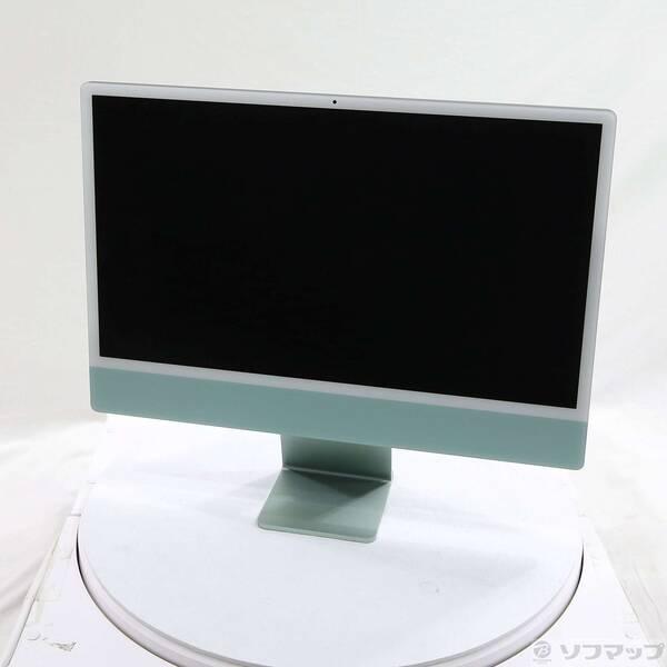 〔中古〕Apple(アップル) iMac 24-inch Mid-2021 MGPJ3J／A Apple M1 8コアCPU_8コアGPU 8GB SSD512GB グリーン 〔26.3 Tahoe〕〔262-ud〕 | 