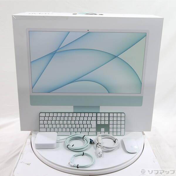 〔中古〕Apple(アップル) iMac 24-inch Mid-2021 MGPJ3J／A Apple M1 8コアCPU_8コアGPU 8GB SSD512GB グリーン 〔26.3 Tahoe〕〔262-ud〕 |  | 04