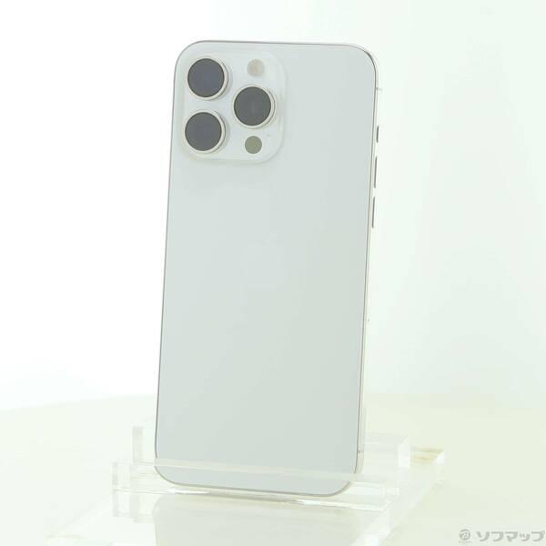 〔中古〕Apple(アップル) iPhone15 Pro Max 256GB ホワイトチタニウム MU6Q3J／A SIMフリー〔348-ud〕 | 