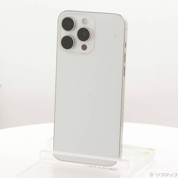 〔中古〕Apple(アップル) iPhone15 Pro Max 256GB ホワイトチタニウム MU6Q3J／A SIMフリー〔349-ud〕 | 