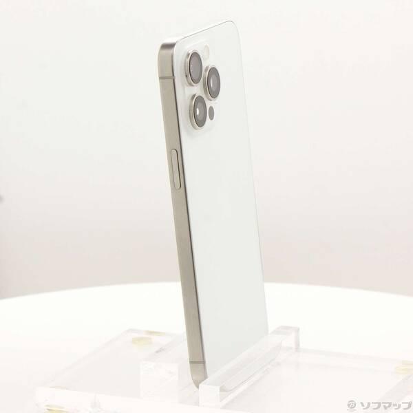 〔中古〕Apple(アップル) iPhone15 Pro Max 256GB ホワイトチタニウム MU6Q3J／A SIMフリー〔349-ud〕 |  | 03