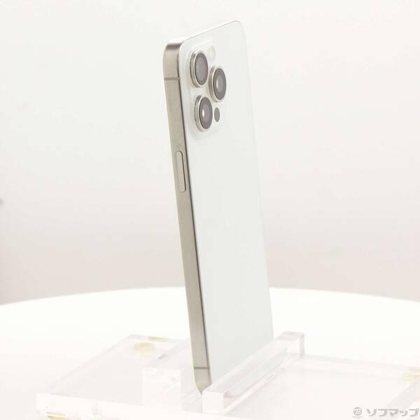 〔中古〕Apple(アップル) iPhone15 Pro Max 256GB ホワイトチタニウム MU6Q3J／A SIMフリー〔196-ud〕 |  | 03