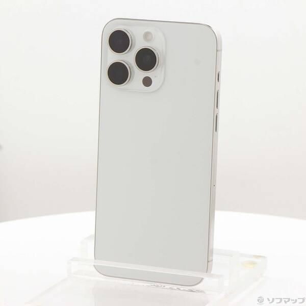 〔中古〕Apple(アップル) iPhone15 Pro Max 256GB ホワイトチタニウム MU6Q3J／A SIMフリー〔349-ud〕 | 