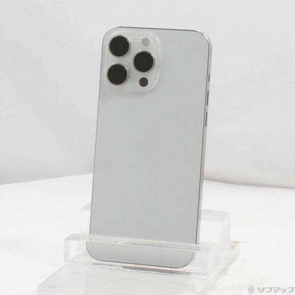 〔中古〕Apple(アップル) iPhone15 Pro Max 256GB ホワイトチタニウム MU6Q3J／A SIMフリー〔377-ud〕 | 