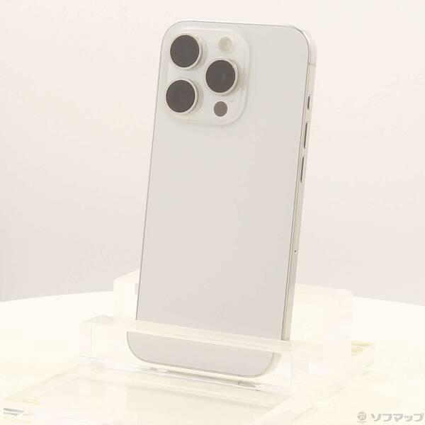 〔中古〕Apple(アップル) iPhone15 Pro 128GB ホワイトチタニウム MTU83J／A SIMフリー〔295-ud〕 | 