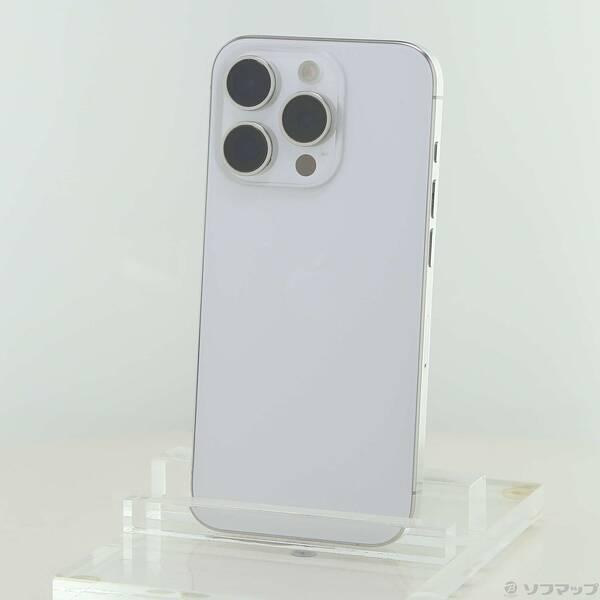 〔中古〕Apple(アップル) iPhone15 Pro 128GB ホワイトチタニウム MTU83J／A SIMフリー〔269-ud〕 | 
