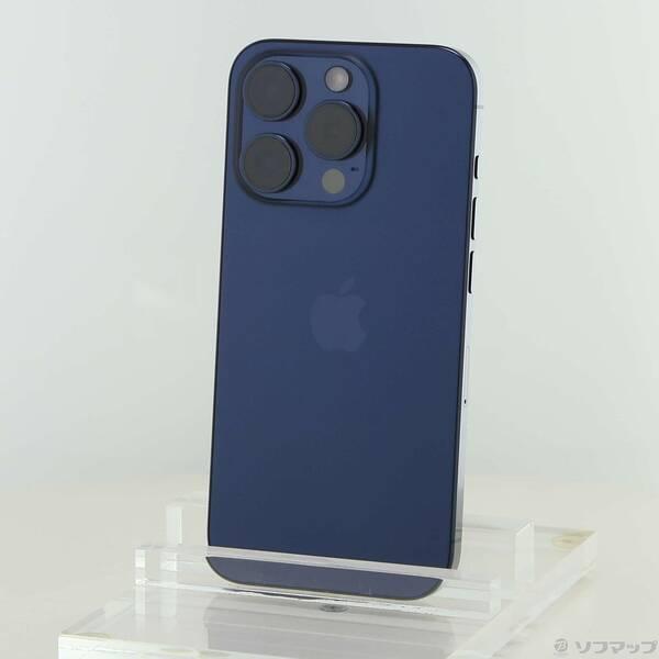 〔中古〕Apple(アップル) iPhone15 Pro 128GB ブルーチタニウム MTUA3J／A SIMフリー〔269-ud〕 | 
