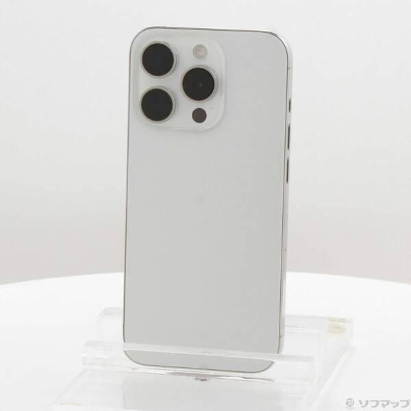 〔中古〕Apple(アップル) iPhone15 Pro 256GB ホワイトチタニウム MTUD3J／A SIMフリー〔368-ud〕 | 