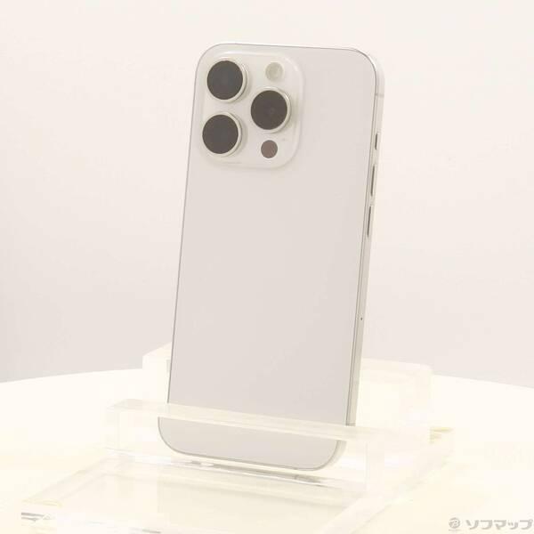 〔中古〕Apple(アップル) iPhone15 Pro 256GB ホワイトチタニウム MTUD3J／A SIMフリー〔344-ud〕 | 