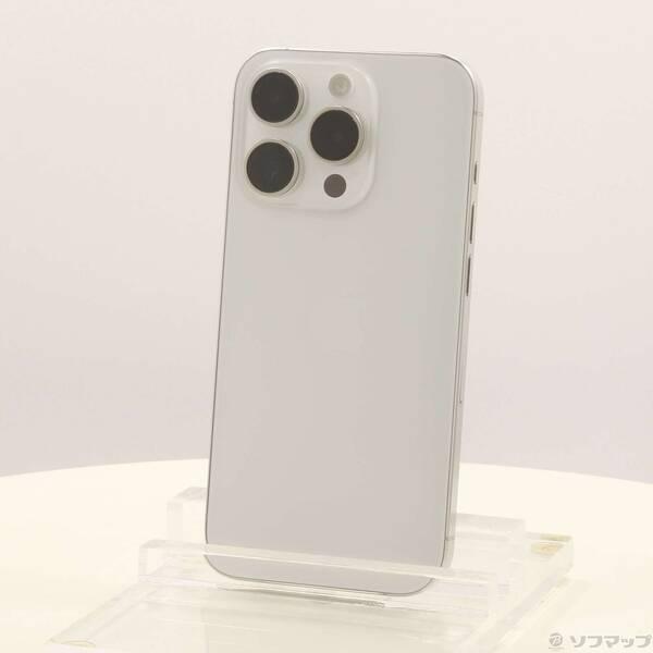 〔中古〕Apple(アップル) iPhone15 Pro 256GB ホワイトチタニウム MTUD3J／A SIMフリー〔377-ud〕 | 