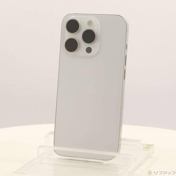 〔中古〕Apple(アップル) iPhone15 Pro 256GB ホワイトチタニウム MTUD3J／A SIMフリー〔377-ud〕 | 