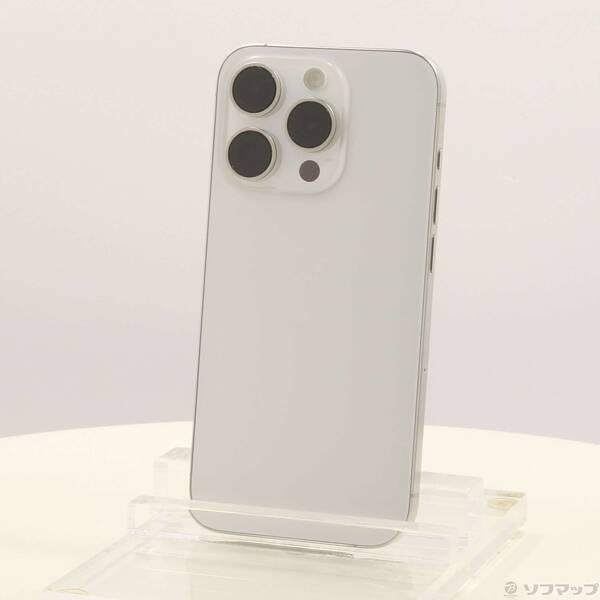 〔中古〕Apple(アップル) iPhone15 Pro 256GB ホワイトチタニウム MTUD3J／A SIMフリー〔377-ud〕 | 
