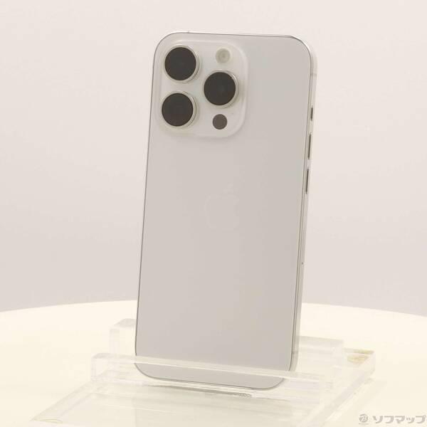 〔中古〕Apple(アップル) iPhone15 Pro 256GB ホワイトチタニウム MTUD3J／A SIMフリー〔377-ud〕 | 