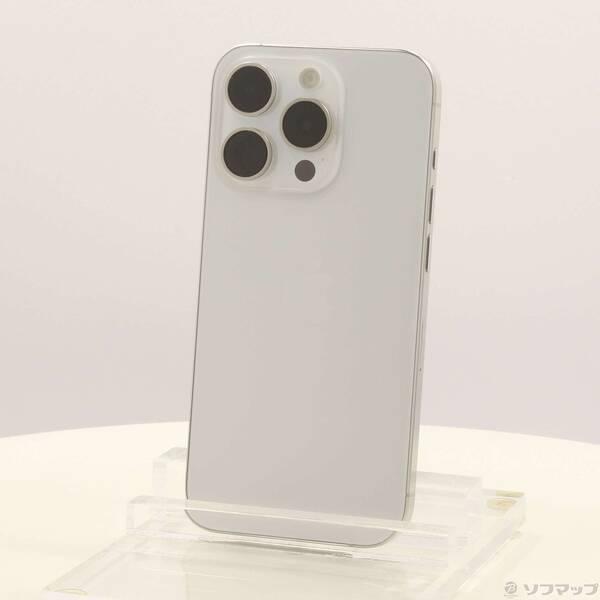 〔中古〕Apple(アップル) iPhone15 Pro 256GB ホワイトチタニウム MTUD3J／A SIMフリー〔377-ud〕 | 