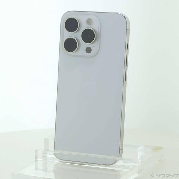 〔中古〕Apple(アップル) iPhone15 Pro 256GB ホワイトチタニウム MTUD3J／A SIMフリー〔377-ud〕 | 