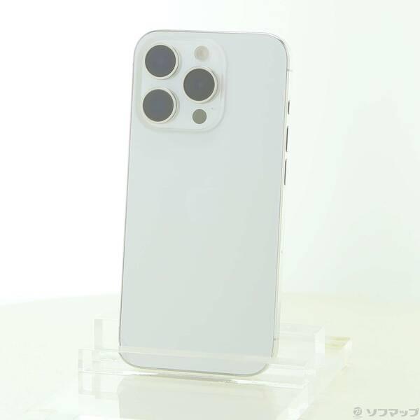 〔中古〕Apple(アップル) iPhone15 Pro 256GB ホワイトチタニウム MTUD3J／A SIMフリー〔297-ud〕 | 