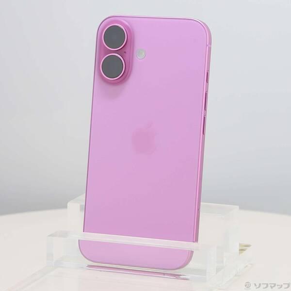〔中古〕Apple(アップル) iPhone16 128GB ピンク MYDT3J／A SIMフリー〔377-ud〕 | 