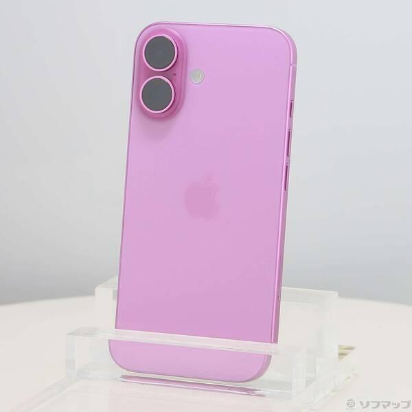 〔中古〕Apple(アップル) iPhone16 128GB ピンク MYDT3J／A SIMフリー〔377-ud〕 | 