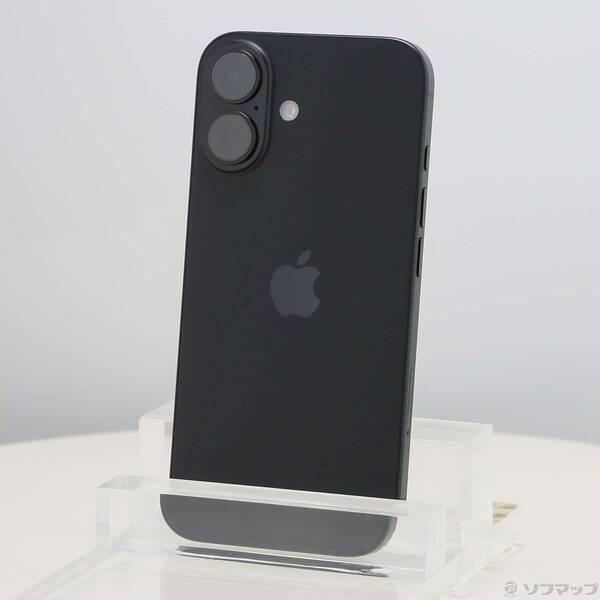 〔中古〕Apple(アップル) iPhone16 256GB ブラック MYDW3J／A SIMフリー〔377-ud〕 | 