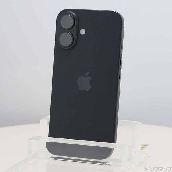 〔中古〕Apple(アップル) iPhone16 256GB ブラック MYDW3J／A SIMフリー〔377-ud〕 | 