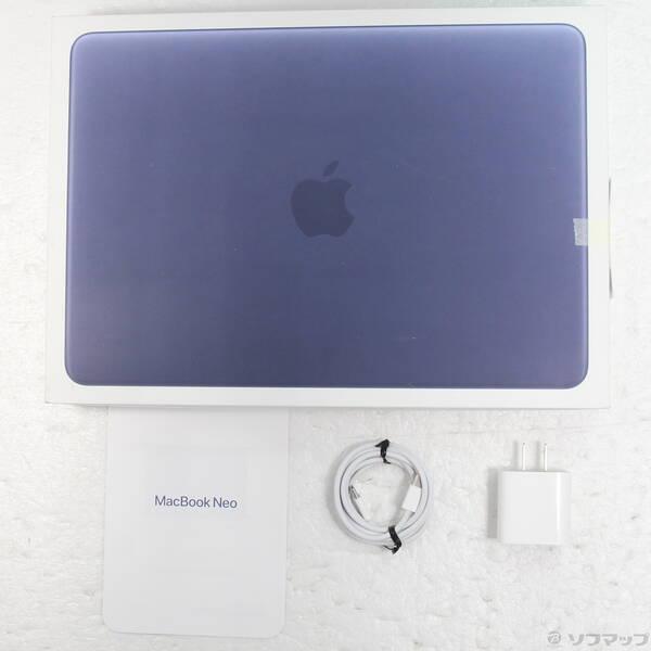 〔中古〕Apple(アップル) MacBook Neo 13-inch Early-2026 MHFF4J／A Apple A18 Pro 6コアCPU_5コアGPU 8GB SSD256GB インディゴ 〔26.3 Tahoe〕〔198-ud〕 |  | 04