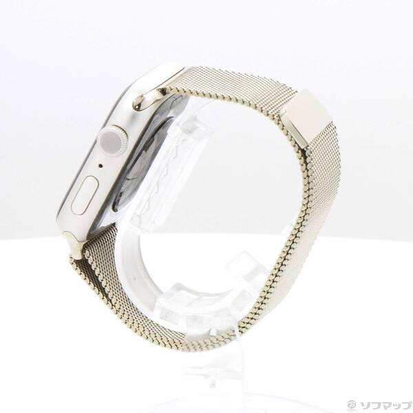 〔中古〕Apple(アップル) Apple Watch Series 9 GPS 45mm スターライトアルミニウムケース ゴールドミラネーゼループ〔276-ud〕 |  | 01