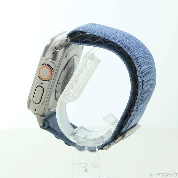 〔中古〕Apple(アップル) Apple Watch Ultra 3 GPS + Cellular 49mm ナチュラルチタニウムケース ライトブルーアルパインループ〔262-ud〕 |  | 01