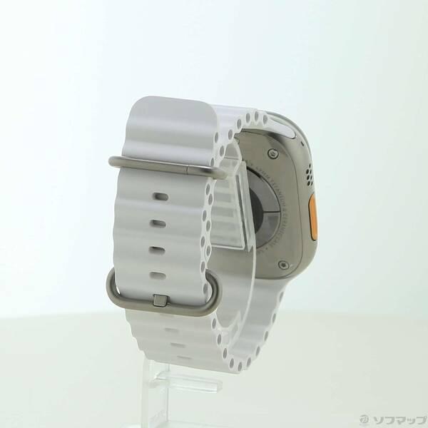 〔中古〕Apple(アップル) Apple Watch Ultra GPS + Cellular 49mm チタニウムケース ホワイトオーシャンバンド〔262-ud〕 |  | 02