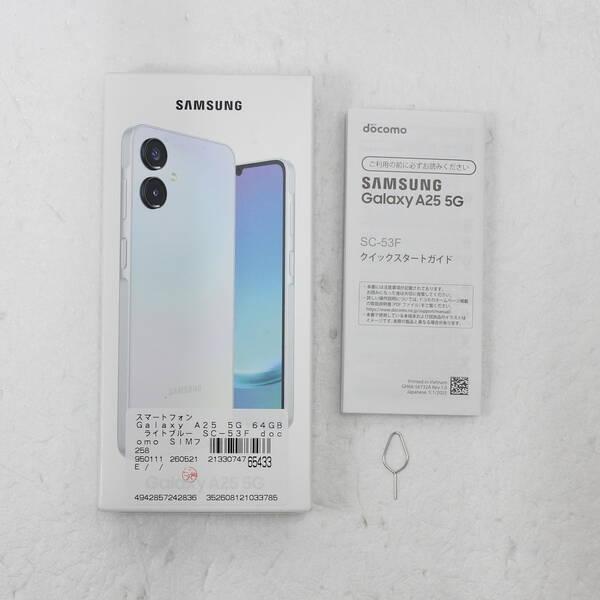 〔中古〕SAMSUNG(サムスン) Galaxy A25 5G 64GB ライトブルー SC-53F docomo SIMフリー〔258-ud〕 |  | 04