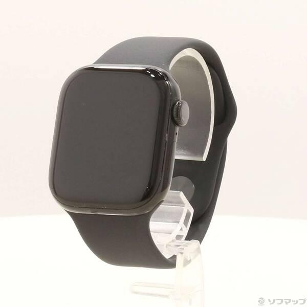 〔中古〕Apple(アップル) Apple Watch Series 10 GPS 42mm ジェットブラックアルミニウムケース ブラックスポーツバンド〔295-ud〕 | 