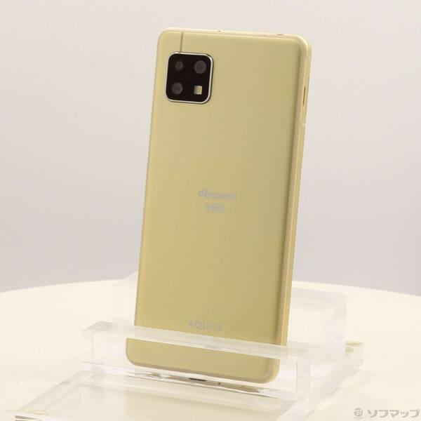 〔中古〕SHARP(シャープ) AQUOS sense5G 64GB イエローゴールド SH-53A docomoロック解除SIMフリー〔269-ud〕 | 