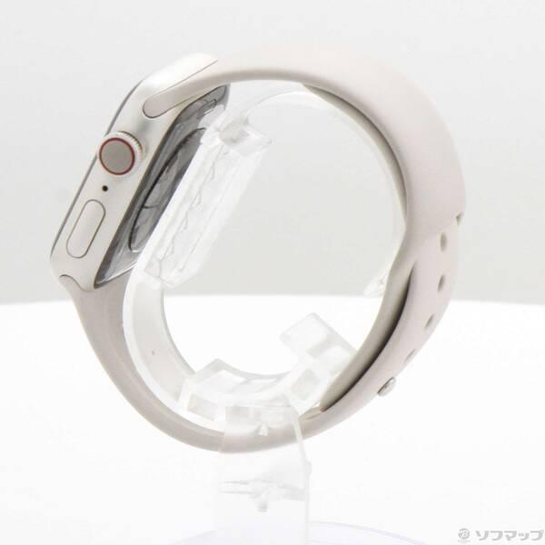 〔中古〕Apple(アップル) Apple Watch Series 8 GPS + Cellular 41mm スターライトアルミニウムケース スターライトスポーツバンド〔276-ud〕 |  | 01